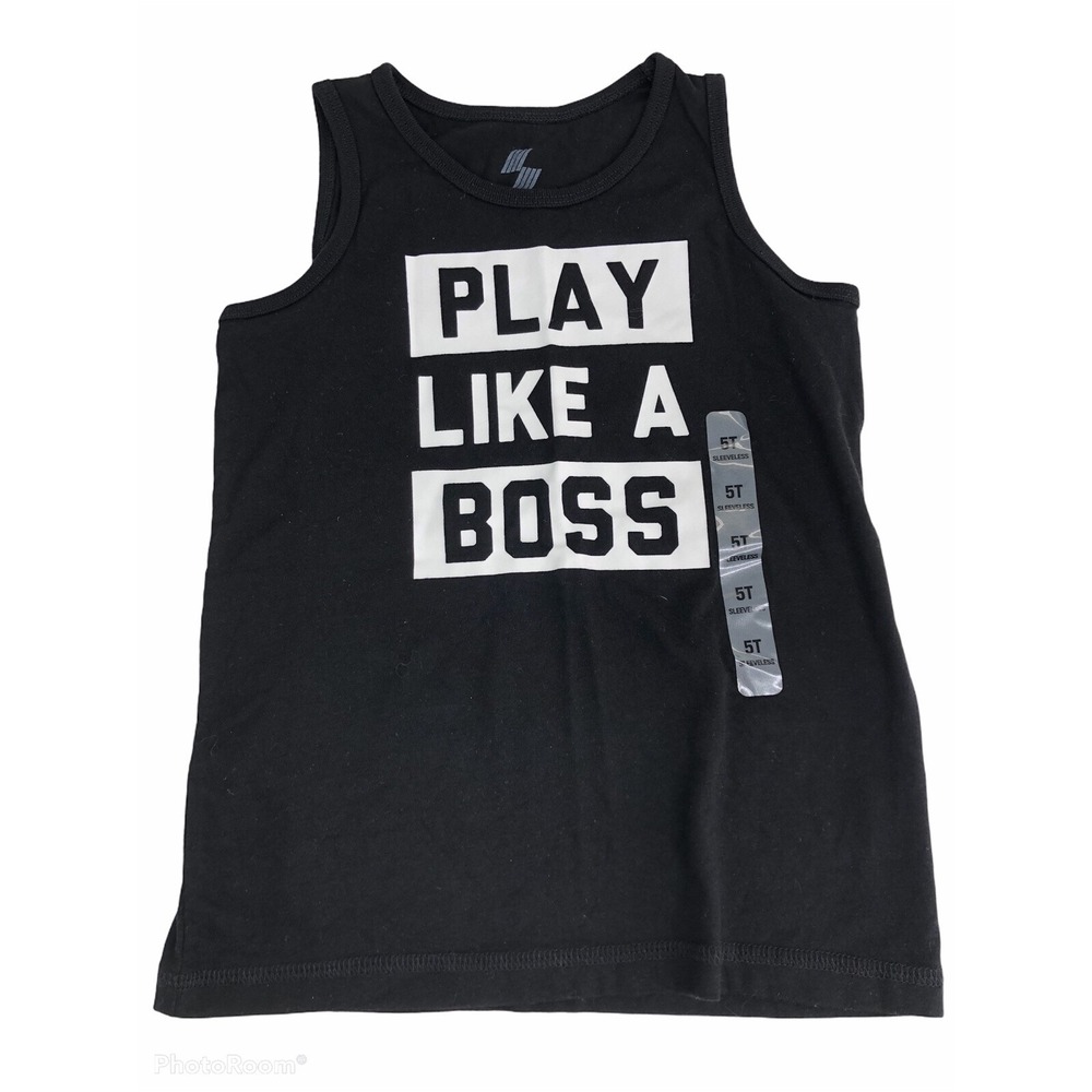 The Children's Place Sport Tank Top Boy's Size 5t Play Like‎ A Boss NEW